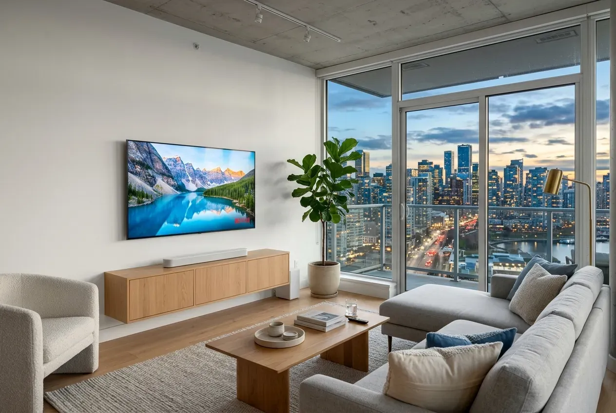 TV Mounting for Apartments and Condos: What to Know Before Drilling