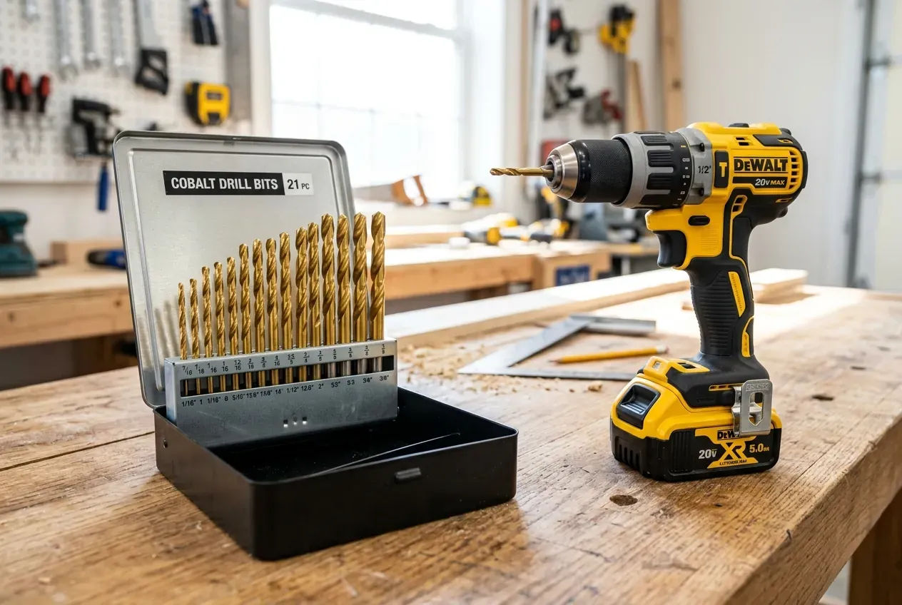 Cobalt drill bits set