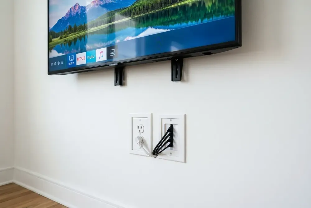 How to Hide TV Wires Inside the Wall Safely Image