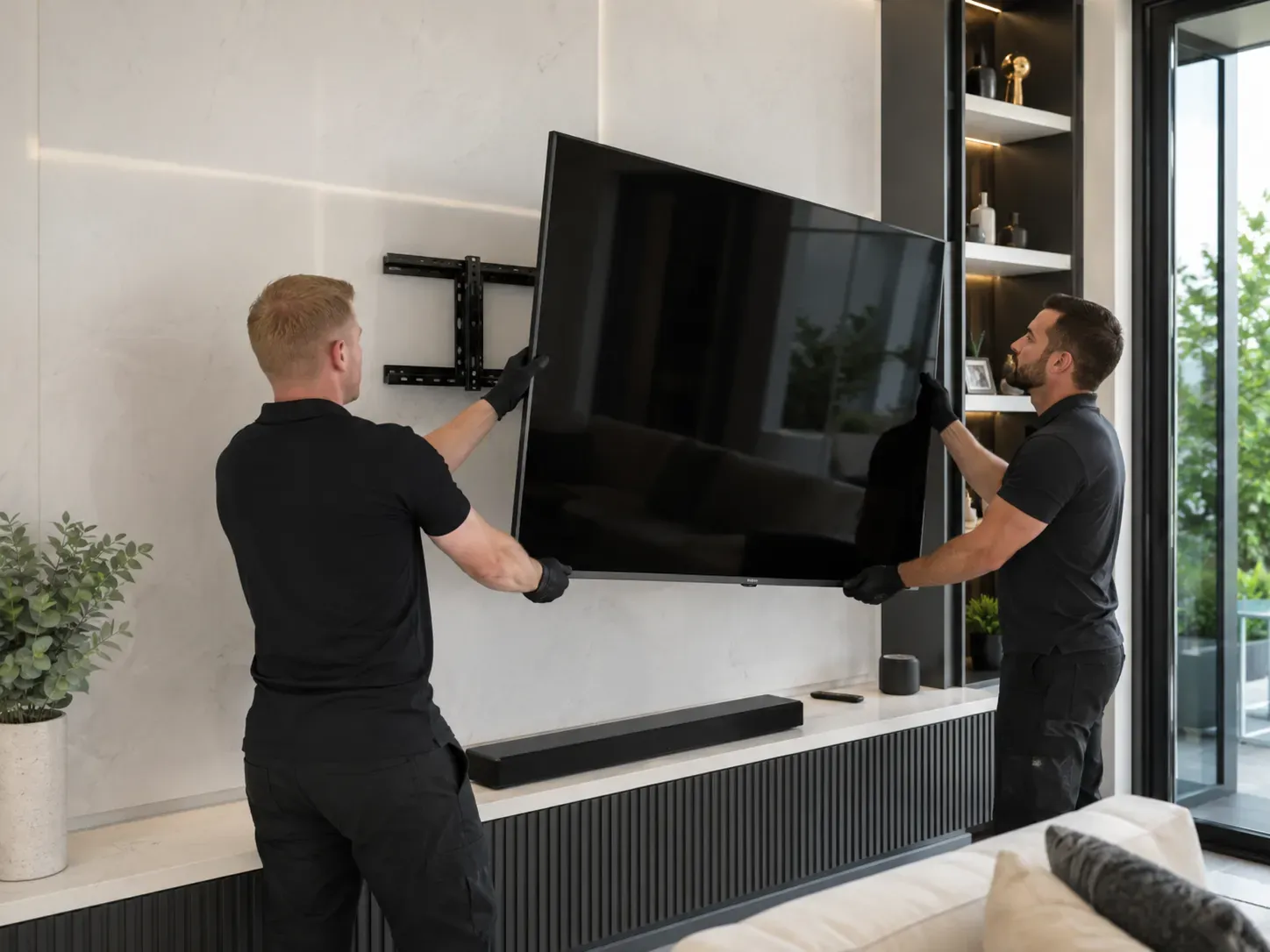 Samsung Frame TV flush wall mount setup